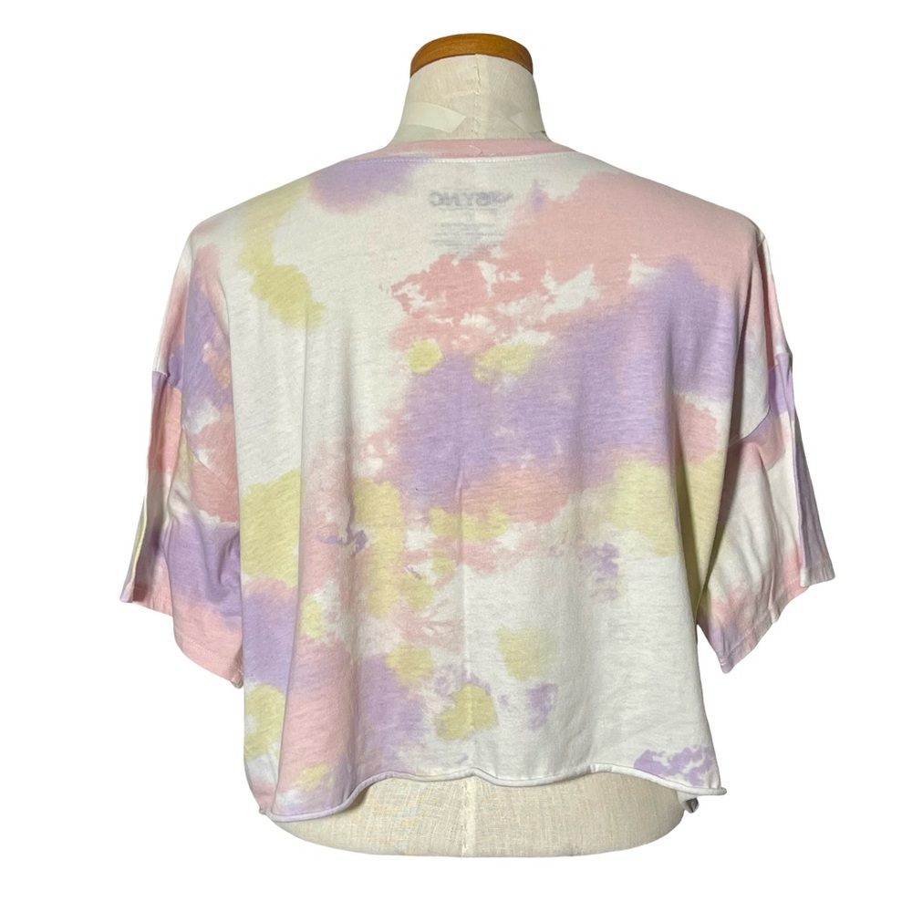 NSYNC Justin Chris Joey Lance JC Tie Dye Cropped Cotton-Poly Band T-Shirt Sz L - Picture 5 of 8